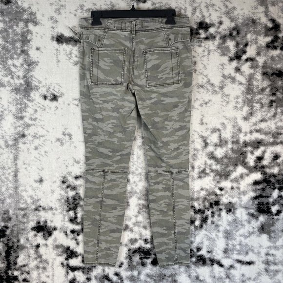 Hei Hei Pants Women's Size‎ 29 Camo Slash Pocket Tapred Leg Cotton Stretch - Picture 3 of 11